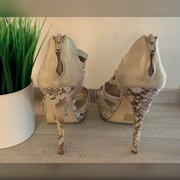 ALDO Snakeskin & Rhinestone Heels - Picture 2 of 4